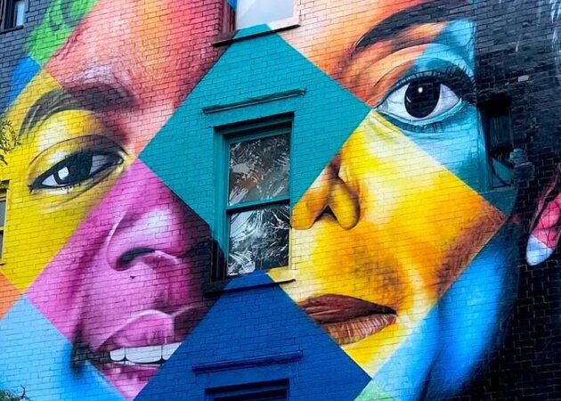 Michael Jackson mural graffiti East village New York