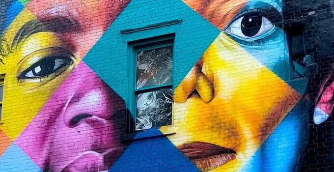 Michael Jackson mural graffiti East village New York